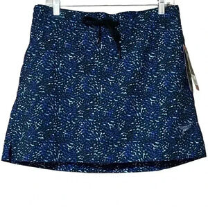 Speedo Woven Skort Women’s Medium Blue UPF 50+ Pickleball Tennis Swimming NWT